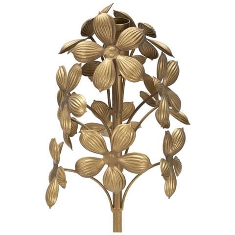 Portacandela Mf336 - Oro - Metallo - 17x17x93 Cm - Foto 2