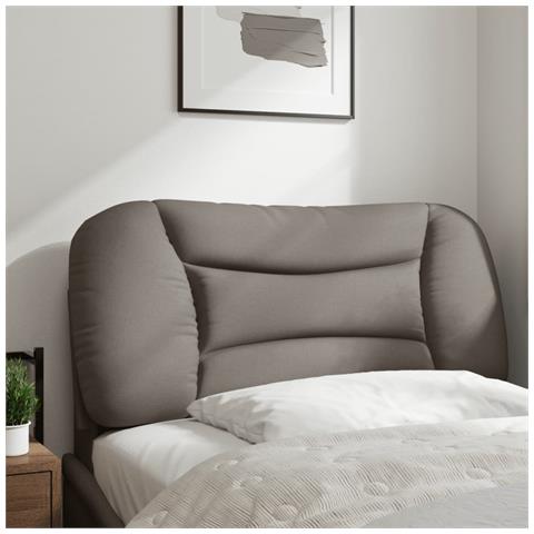 Lusso Casadino -  Cuscino Testiera Hvar Tortora 90 Cm In Tessuto - Foto 2