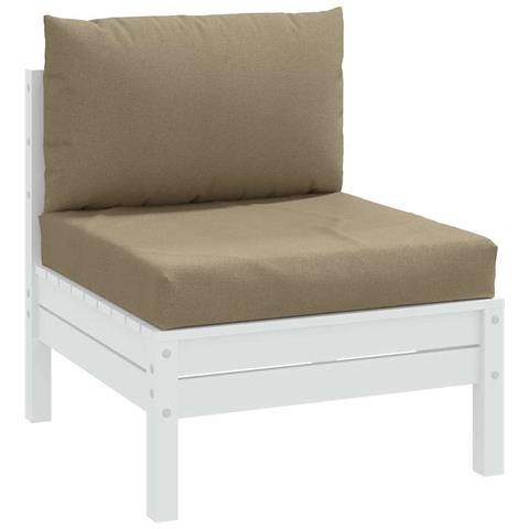 Cuscini Per Pallet 2 Pz Tortora Mélange In Tessuto - Foto 8