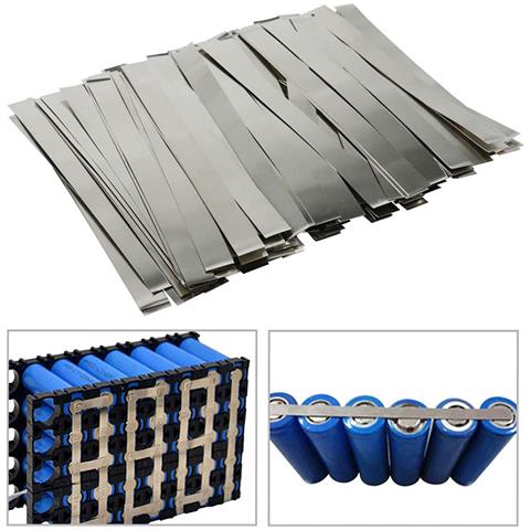 Linguette Per Batterie In Acciaio Nichelato, Confezione Da 100 10x0.8x0.015 Cm - Foto 4