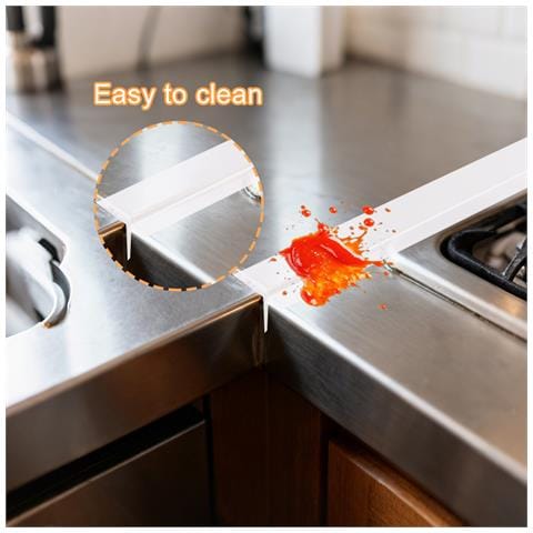 Striscia Trasparente Per Fornelli - Mantieni Pulito Tra Fornelli E Piano Di Lavoro Della Cucina, 61,5 Cm 2-pack - Foto 8