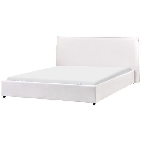 Letto Velluto Lavaur 180 X 200 Cm Bianco Sporco - Foto 2