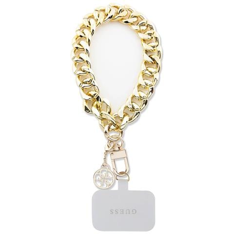 Catena Da Polso Per Smartphone Con Ciondolo 4g E Gancio A Moschettone, Oro - Foto 1