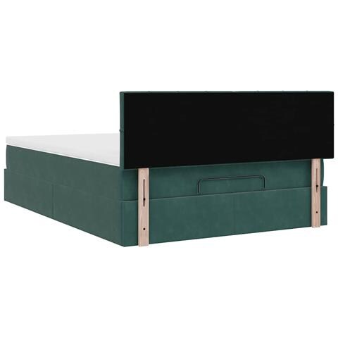 Struttura Letto Pouf con Materasso 140x200 cm in Velluto - Foto 9
