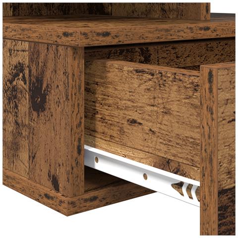 Comodini Sospesi 2 pcs Legno Vecchio 40x31x27 cm Legno ingegnerizzato - Foto 9