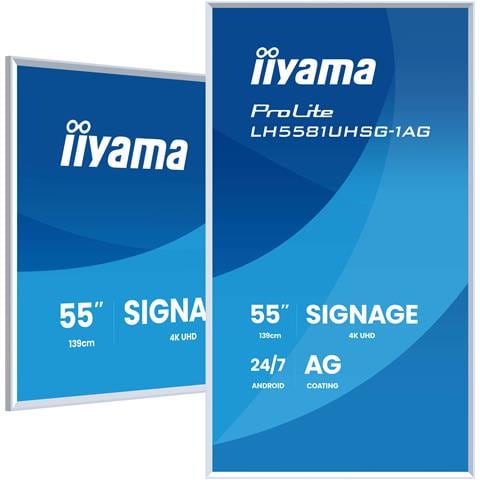 LH5581UHSG-1AG visualizzatore di messaggi Pannello piatto interattivo 138,7 cm (54.6") Wi-Fi 500 cd /m² 4K Ultra HD Bianco Processore integrato Android 10 24/7 - Foto 12