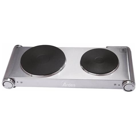 ARFOEL02 piano cottura Acciaio inox Superficie piana 53 cm Piastra sigillata 2 Fornello (i) - Foto 3