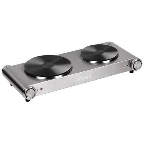 ARFOEL02 piano cottura Acciaio inox Superficie piana 53 cm Piastra sigillata 2 Fornello (i) - Foto 1