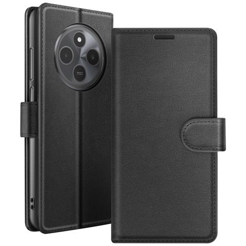 Custodia A Portafoglio Per Xiaomi Redmi 14c E Poco C75 Con Funzione Di Supporto, Nero - Foto 1