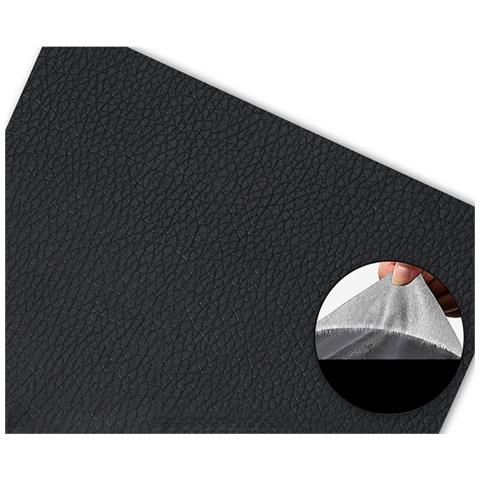 Toppa Di Riparazione Autoadesiva In Pelle Pu - 35x137cm - Per Divani, Sedili Auto E Mobili Black - Foto 1