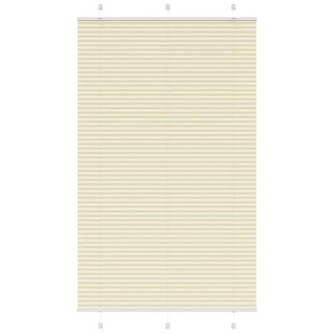 Tenda Plissettata Crema 115x200 cm Larghezza Tessuto 114,4 cm - Foto 1