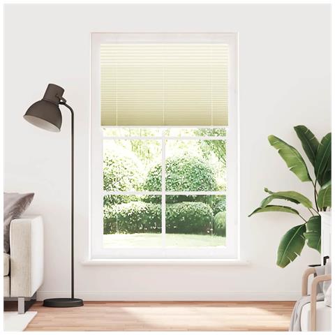 Tenda Plissettata Crema 115x200 cm Larghezza Tessuto 114,4 cm - Foto 2