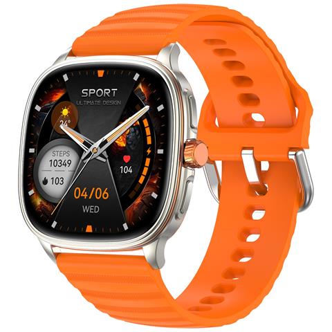 Smartwatch Multifunzionale Con Schermo Amoled, Chiamata Bluetooth E Monitoraggio Della Salute Orange - Foto 2