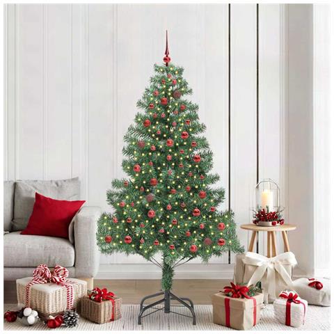 Albero di Natale con 300 LED con supporto Verde 210 cm PVC - Foto 2