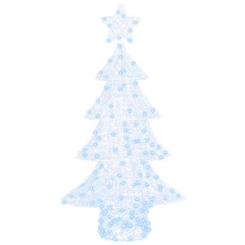 Albero di Natale con 160 LED Bianco freddo 150 cm Acrilico - Foto 2