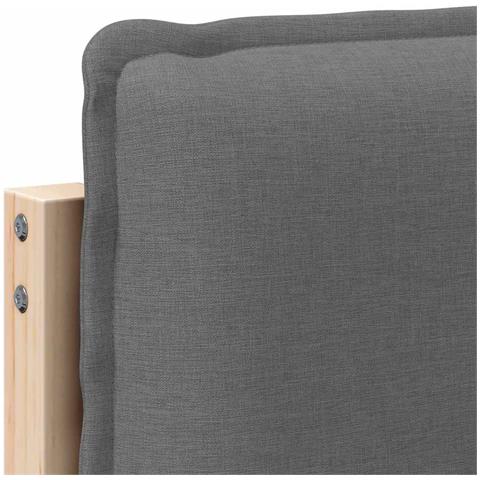 Testiera imbottita con testiera Grigio Naturale e Chiaro 200 cm - Foto 9