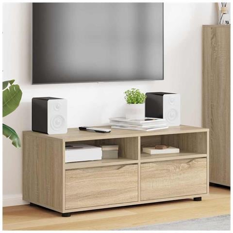 Mobile TV Rovere Sonoma 100 x 48 x 43 cm Legno multistrato - Foto 2