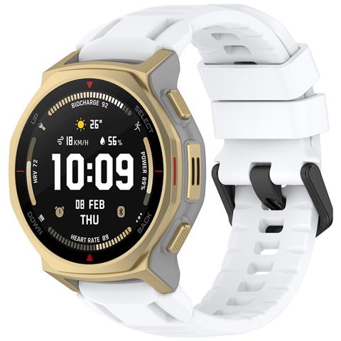 Cinturino In Silicone Da 20 Mm Compatibile Con Amazfit T-rex 3 Pro (44 Mm) - Vari Colori White - Foto 5