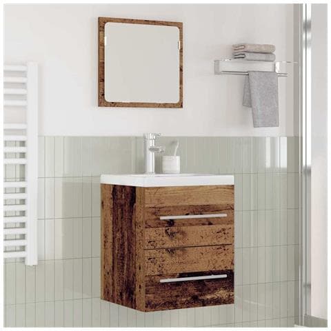 Armadio per Lavabo da Bagno Legno vecchio 41 x 38,5 x 48 cm - Foto 2