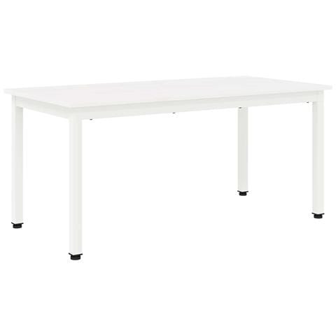 Tavolino da salotto Bianco 100 x 50 x 45 cm Pino massello - Foto 1