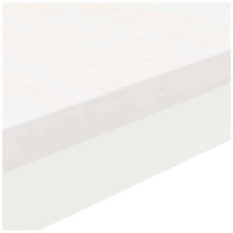 Tavolino da salotto Bianco 100 x 50 x 45 cm Pino massello - Foto 9