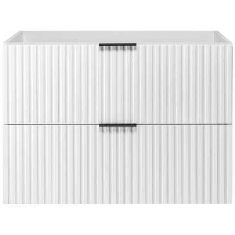 | Mobiletto 80cm | Bianco opaco | L /H /D 80/57/46cm | 2 cassetti Softclose | Mobili da bagno, mobili da bagno, mobiletti da bagno - Foto 10