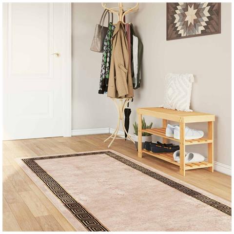 Runner Tappeto MARSA Nero 80 x 250 cm Poliestere e PVC - Foto 2