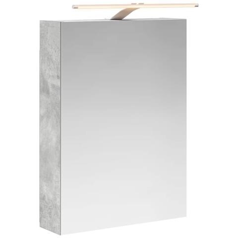 Mobiletto per specchio da bagno con lo scaffale Grigio cemento - Foto 1