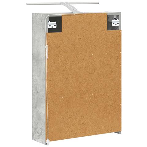 Mobiletto per specchio da bagno con lo scaffale Grigio cemento - Foto 9