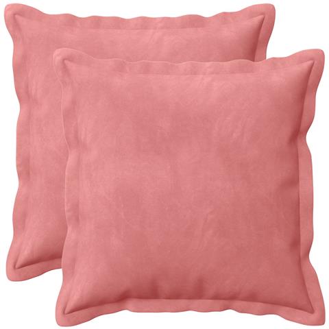 Cuscino con cuscino HOUTEN 2 pz Rosa Velluto - Foto 1