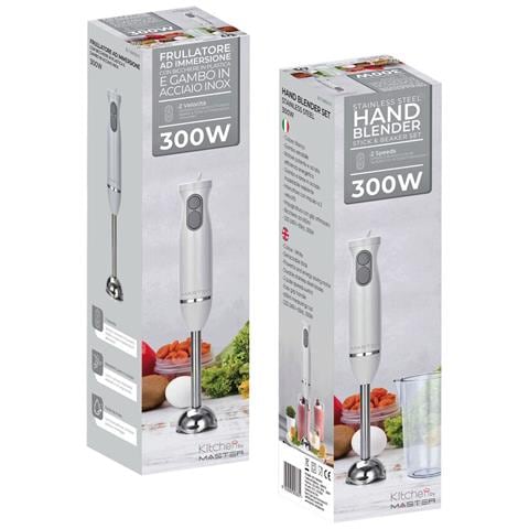 Mixer a immersione potenza 300 Watt colore Inox /bianco BL716MXW-R - Foto 2