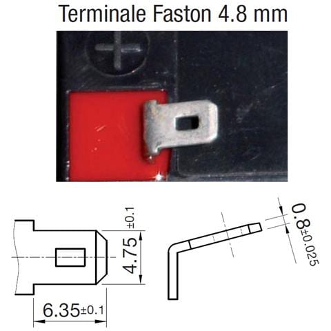 IC-FG20201 - Batteria al Piombo 12V 2Ah (Faston 4,8mm)  - Foto 4