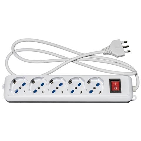 Multipresa 5 Prese Universali Ita / Schuko  - Foto 3