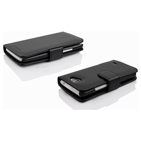 Custodia Compatibile Con Lg L70 In Nero Ossido - Coperchio Protettivo Con Chiusura Magnetica E 3 Slot Per Carte - Foto 2