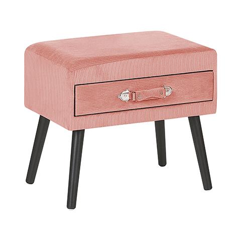 Tavolino Di Velluto A Coste Rosa Eurostar - Foto 6