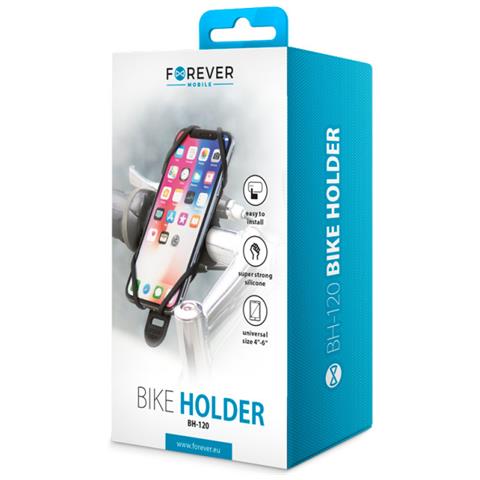 Supporto Bici Fixe Per Smartphone Universale Da 4"" Fino A 6"", Nero - Foto 9