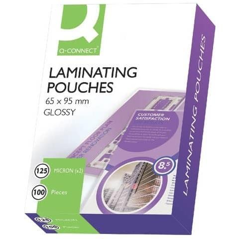 Pouches Per Plastificatrici 2x125 ? m Finitura Lucida 65x95 Mm Conf. 100 Pezzi - Kf01213 - Foto 1