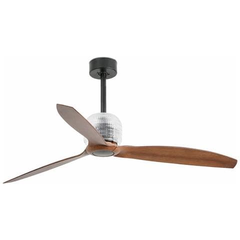 Ventilatore Led Da Soffitto In Legno Nero Con Motore Cc - Foto 2