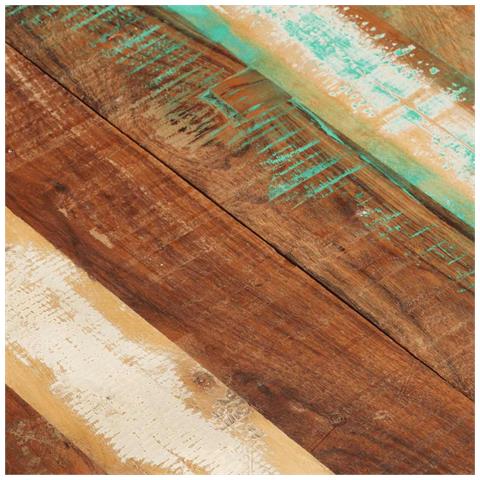 Piano Tavolo Rettangolare 60x120 cm 25-27 mm Legno di Recupero - Foto 2