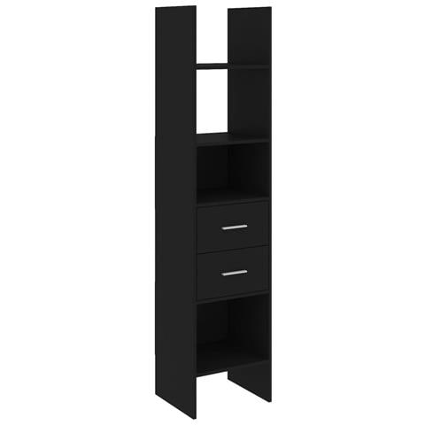 Libreria Nera 40x35x180 cm in Legno Multistrato - Foto 1