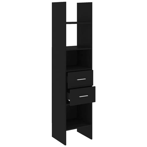Libreria Nera 40x35x180 cm in Legno Multistrato - Foto 7