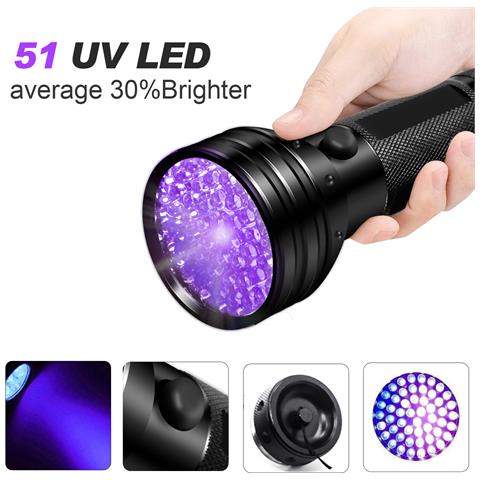 Torcia Uv Con 51 Sfere Led 395 Nm Impermeabile - Foto 14