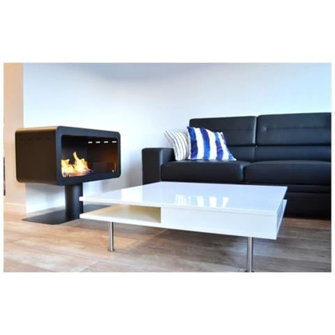 Inecco - Biocamino Da Pavimento Freestanding, Colori Vari - Nero - Foto 2