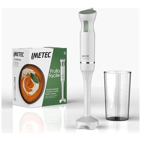 Frullatore ad Immersione Frullafacile con Bicchiere 700 ml Potenza 800 W Colore Bianco - Foto 1