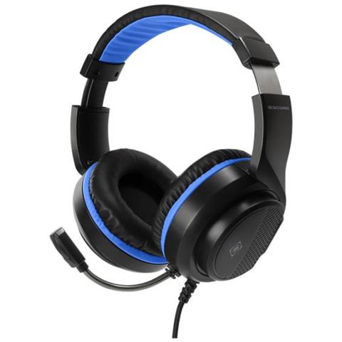 Deltaco Gam-127 Cuffia E Auricolare Cablato Casco Giocare Nero, Blu (Headset For Playstation 5 - Black /bl - Foto 1