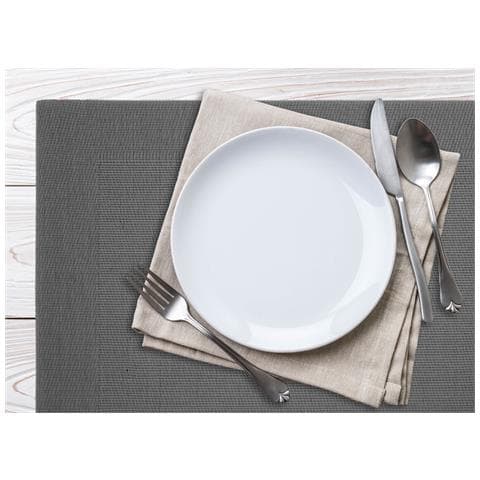 Set Tovagliette Americane Cucina Antiscivolo In Tinta Unita Lavabili In Vari Colori Set 2 Stone - Foto 2