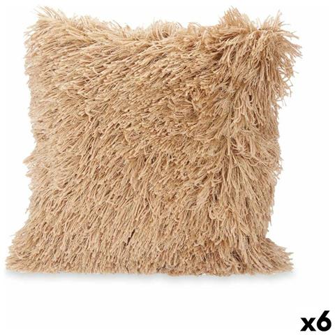 Cuscino Beige Cotone Poliestere 45 X 2 X 45 Cm (6 Unità) - Foto 1