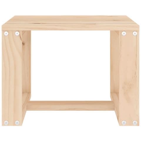 Tavolino Da Giardino 40x38x28,5 Cm In Legno Massello Di Pino - Foto 3