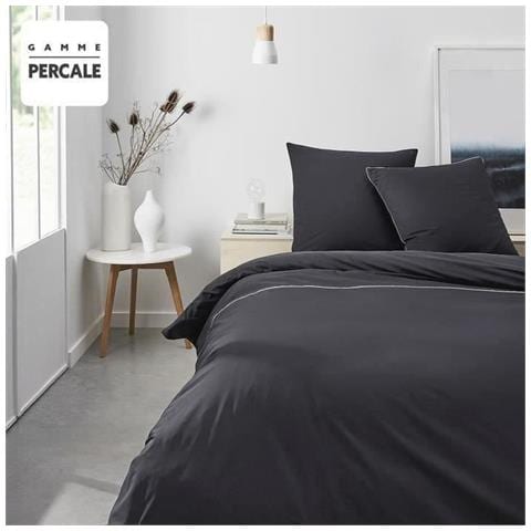 Set Biancheria Da Letto Nera 240 X 260 Cm - Foto 1
