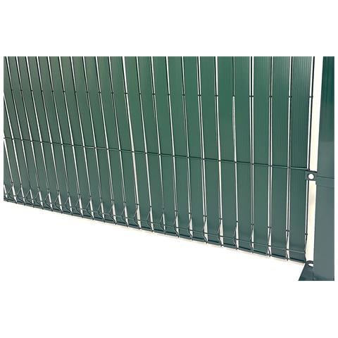 Rotolo Frangivista Pvc Flessibile Baldo 60m X 46mm Verde – Kit Oscuramento Con Profili & Clip - Foto 2